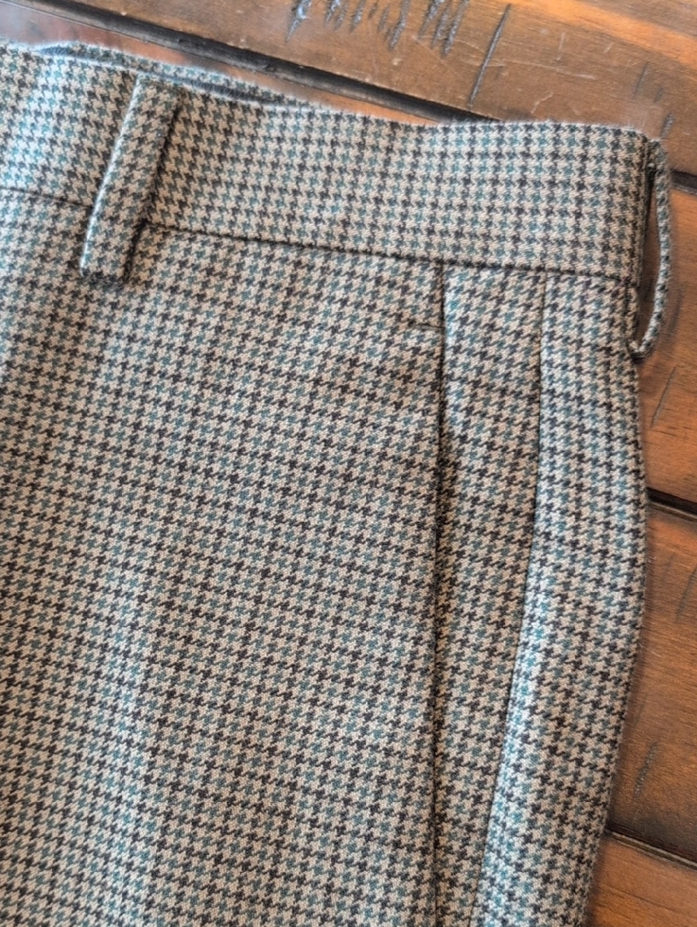 J. Crew Ludlow Slim Fit Trouser Houndstooth Moon British Cloth Wool 30x29.75 - Picture 5 of 10